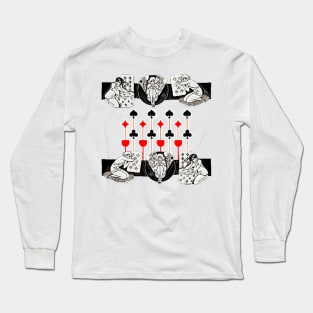 Luck Unlucky cards in the roulette girls game Long Sleeve T-Shirt